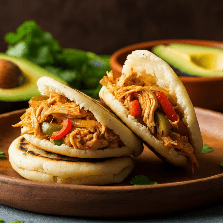 Cheesy Chicken Arepas