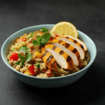 Healthy Veggie Quinoa Biryani with Grilled Chicken