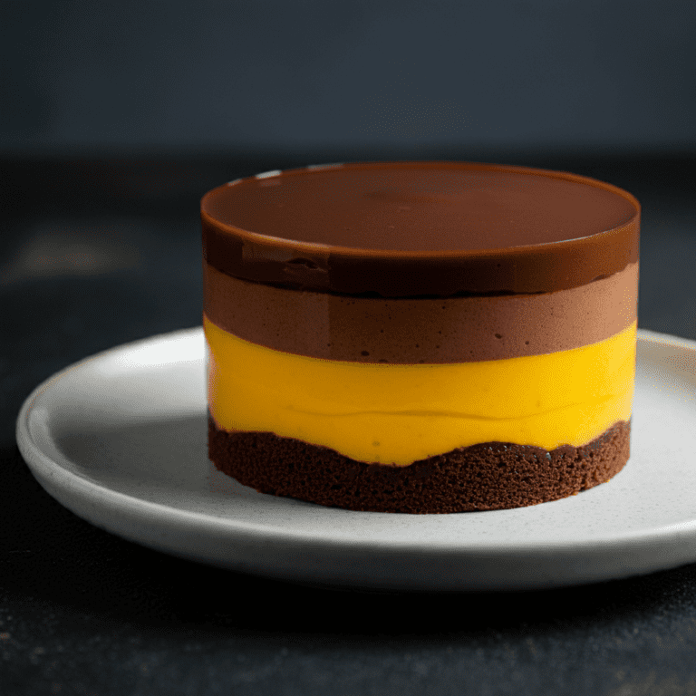 Mango-Chocolate Mousse Cake