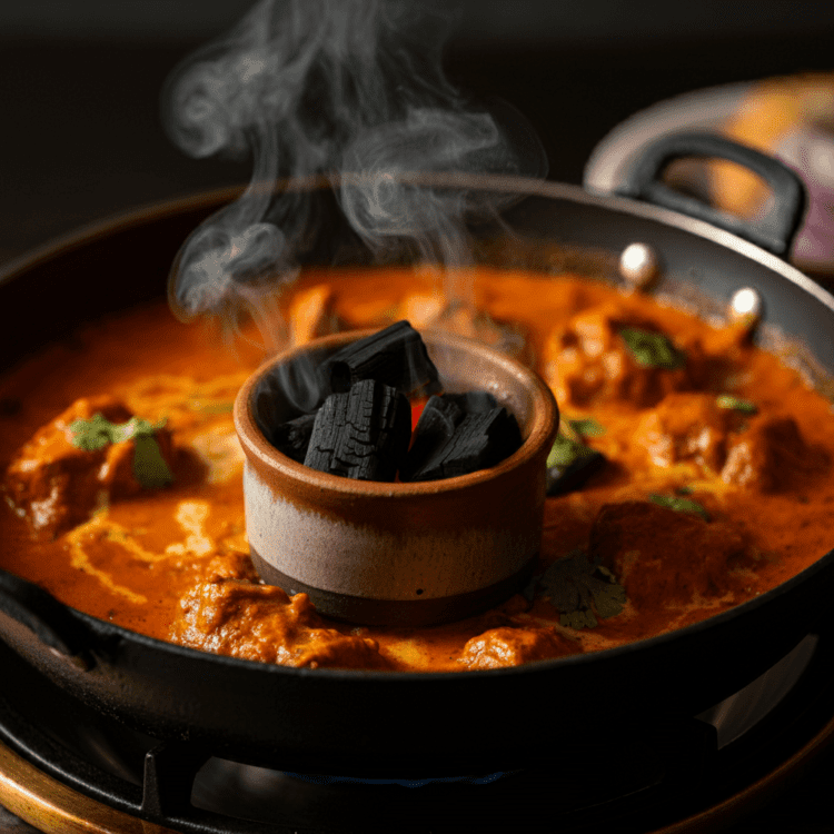 Butter Chicken charcoal steam