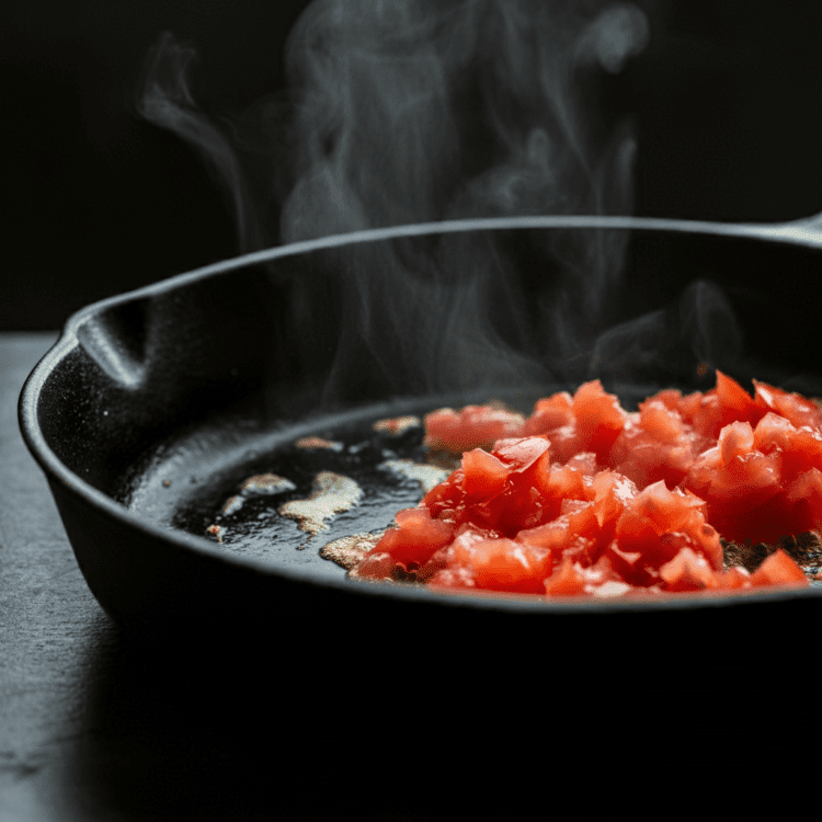 Butter Chicken Fry tomatoes