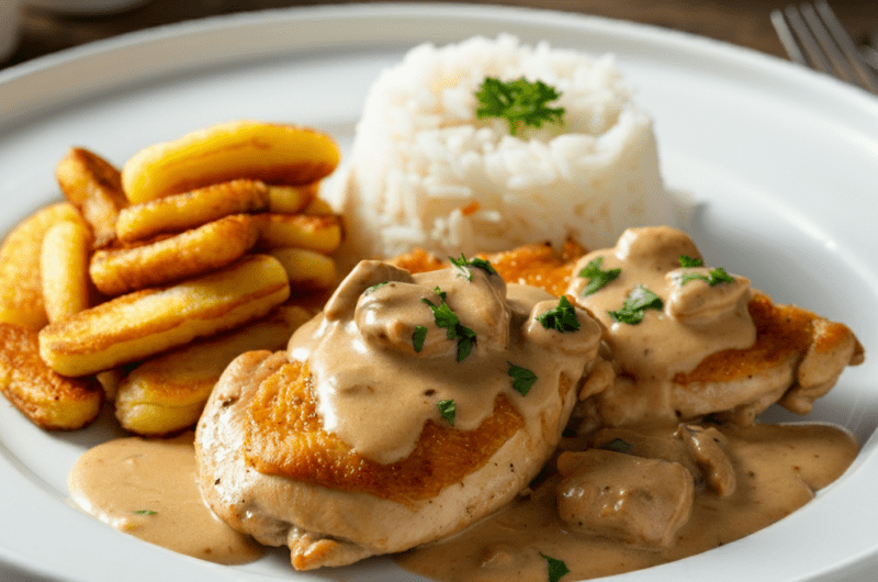 Creamy Swiss Chicken (Poulet à la Crème)