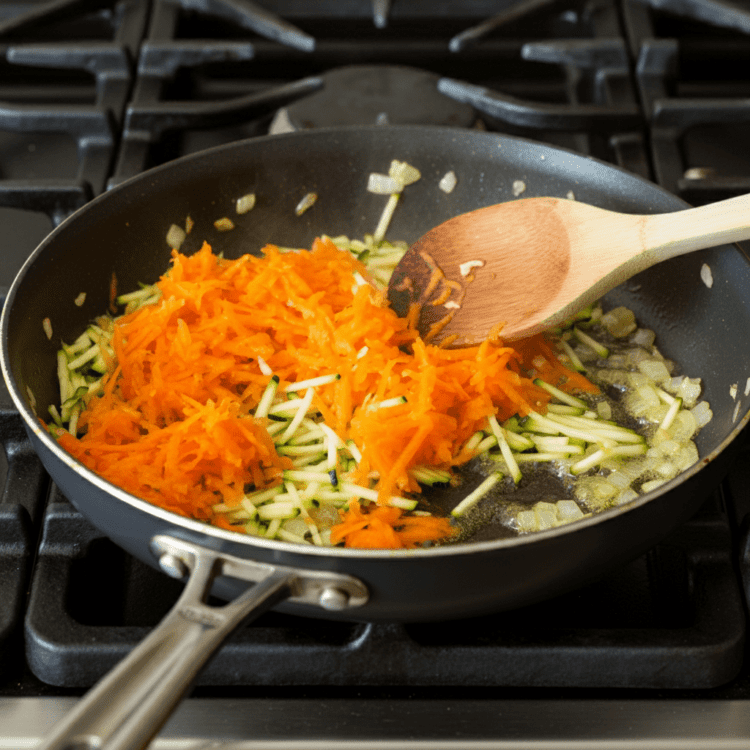 Rosti fry vegetables