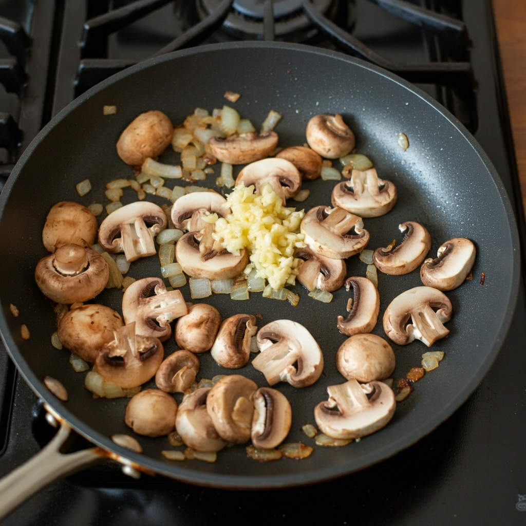 swiss chicken saute mushrooms