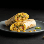 Anda Chana (Egg and Chickpeas) wrap