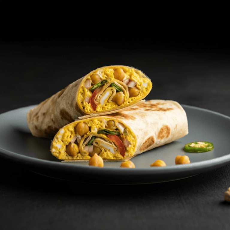 Anda chana wrap serve 2