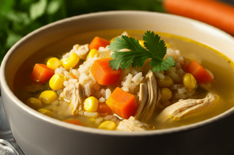 Brazilian Chicken and Rice Soup Recipe