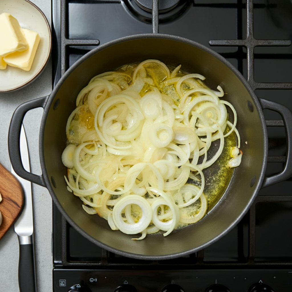 french onion soup sauté onion