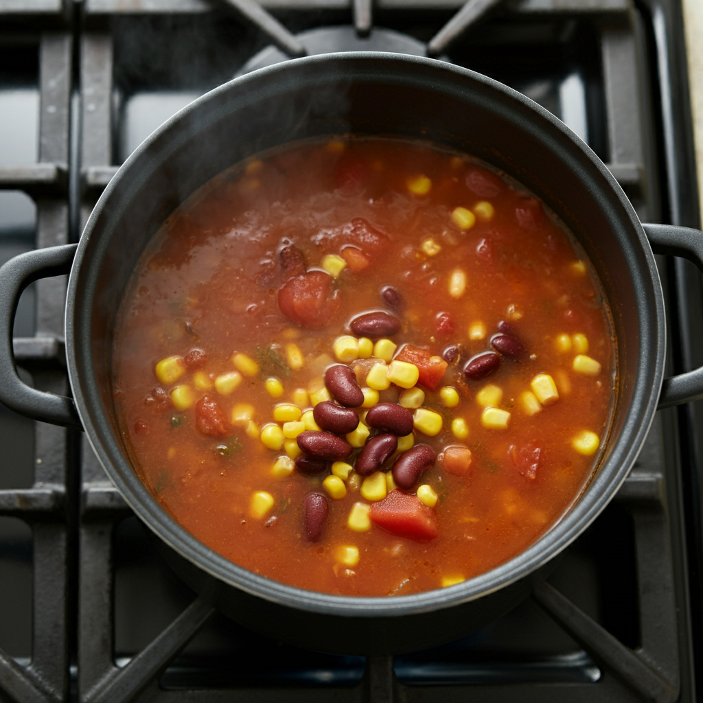 Adding spices to the 7-can soup recipe for enhanced flavor and aroma