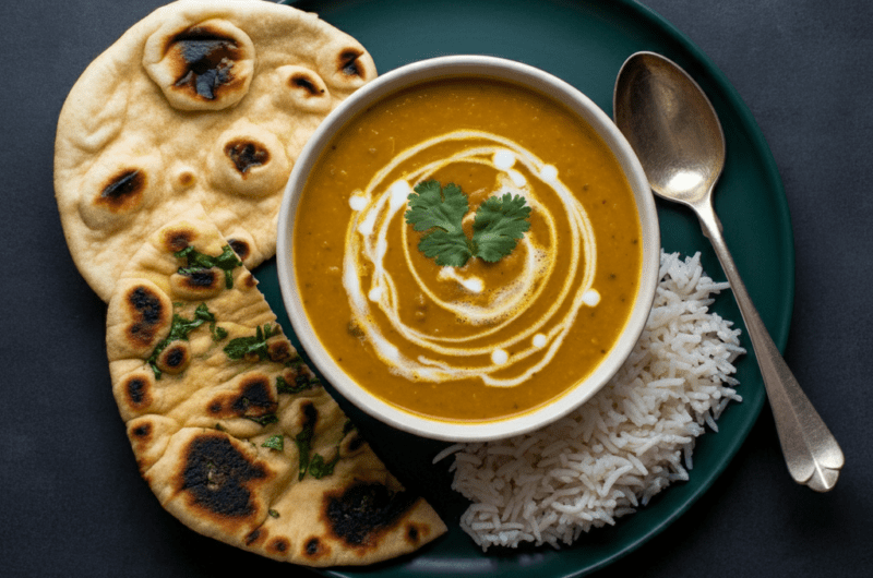 Easy lentil soup recipe red: with vegetables and Coconut Milk