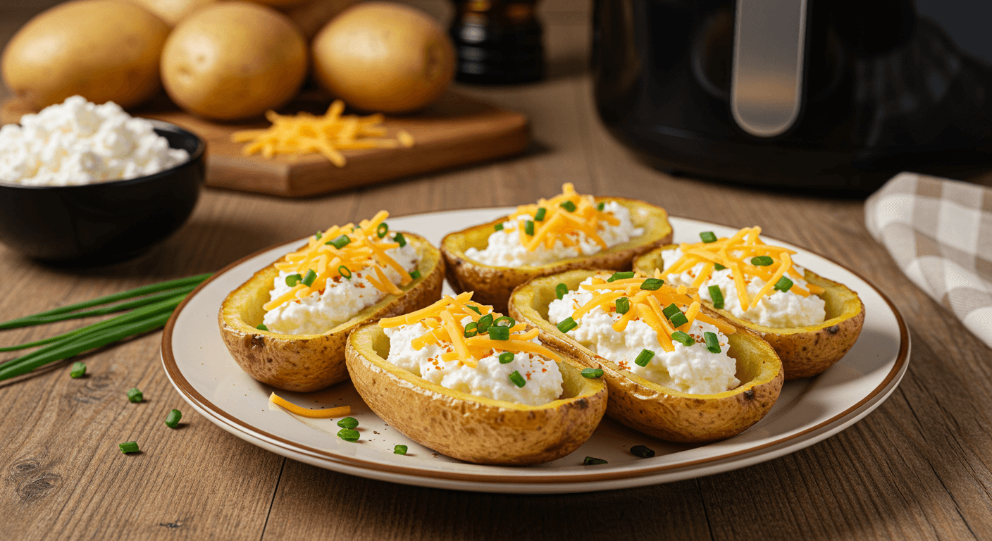 cottage cheese recipe for air fryer baked potato skins